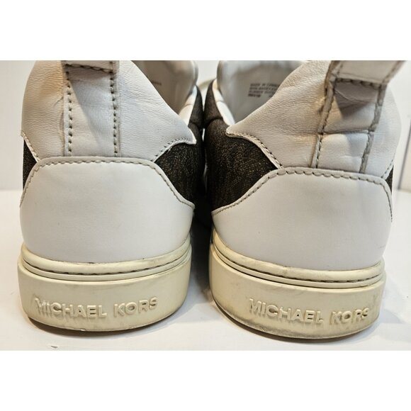 Michael Kors Baxter Sneakers Sz 8M Leather Designer Shoe - Picture 5 of 16